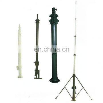 12m Manual Crank Lift Telescopic Masts Golf Course Lighting Solution
