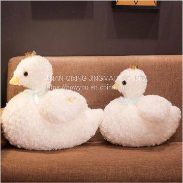 Crown Goose Plush Toy For Sale  / Children Pillow for Girls