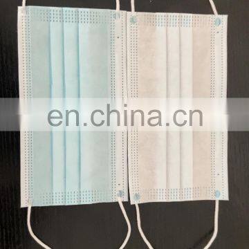 In Stock 3 layers non-woven disposable mask with elastic earrings