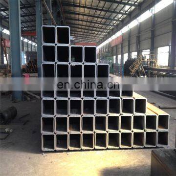 steel tube black rectangular pipe price and size