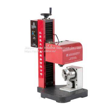Pneumatic dot peen marking machine fro metal printer with rotary