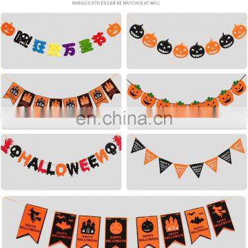 Halloween Ornaments-- Christmas Felt Pumpkin, Witch, Ghost Banner photo-5