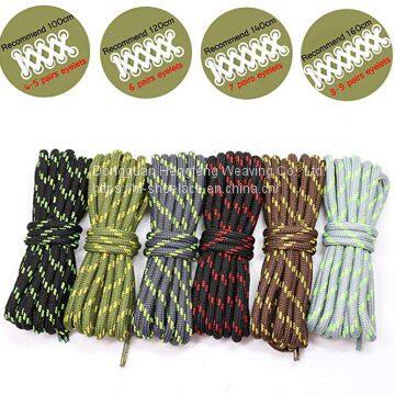 Bulk Work Boot Laces Outdoor Mountaineering Hiking Walking Polyester Pattern Shoelaces photo-3