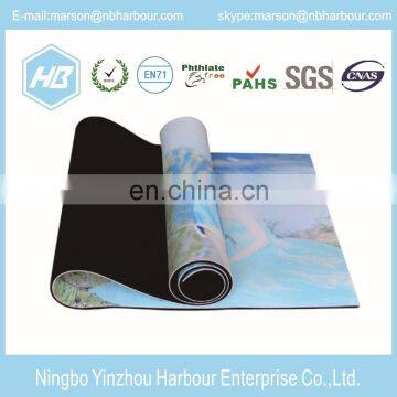 Health and Fitness 1/4 Inch Extra Thick 72 Inch Long TPE Comfort Foam Rubber Natural Yoga Mat photo-7