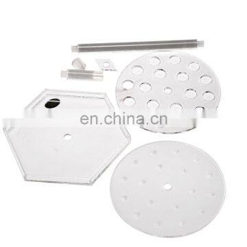 Test Tube Holder Laboratory Vertical Glass Circle Scale Pipette Stand photo-2