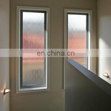 Glass panel aluminium framed folding sliding balcony window