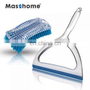 Masthome new transparent acrylic kitchen dish plastic handle brush for kitchen wash cleaning