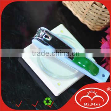 foot shape side nail clipper with chain