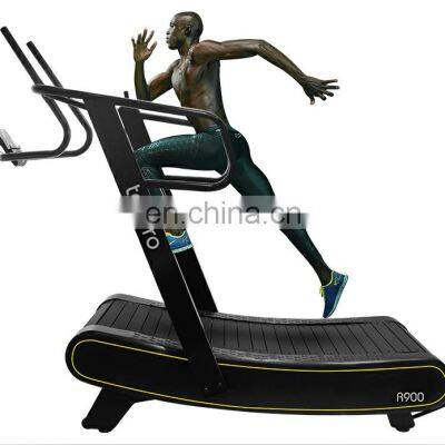 Air Runner Woodway Gym Treadmill Fitness Equipment Machine Commercial Sports Cheap Manual Self-powered Curved Treadmill photo-3