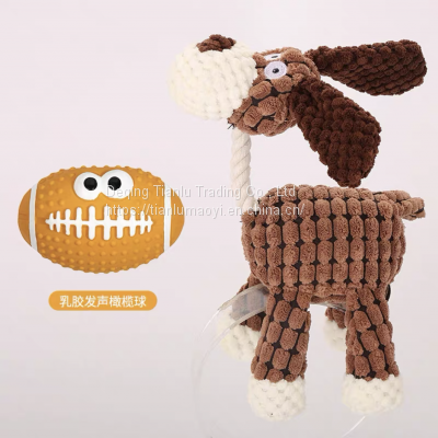 Dog Toy Dog Biting Rope Medium Sized Dog Kekenai Biting Molars Dog Tug of War Toy Knot Knitting Biting Supplies photo-4