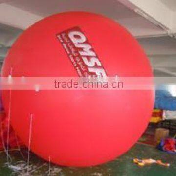 advertising giant red inflatable helium balloon flying with custom logo printing