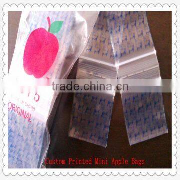 Plastic Printed Apple Baggies