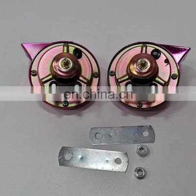 Factory Sell Universal 12v Automobile Copper Coil 2 Way Electromagnetic Car Snail Horn photo-4