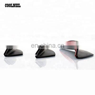 Auto Body Black Carbon Fiber Spoiler Fit Front Bumper Lip Splitter Fin Air Knife photo-2