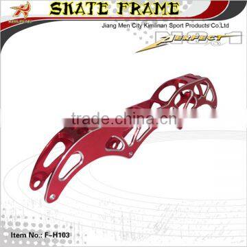 4 wheels inline frame, size 4*100mm alu inline frame, skate alu frame 4*110mm