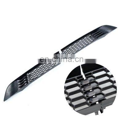 Custom Car Accessories Black Front Grill Inserts Trim Honeycomb Mesh Grill Ring Cover Kit For Tesla Model Y photo-3