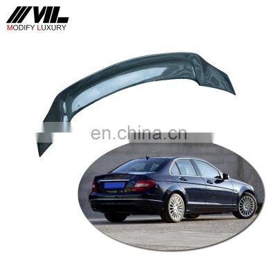 For MERCEDES BEN Z W204 C250 C300 C63 CARBON FIBER HIGH KICK TRUNK SPOILER WING SEDAN 4 DOOR