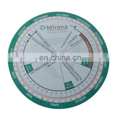 Plastic EDD Calculator Pregnancy Due Date Calculator Wheel Ruler Gynecologist Ruler for Midwifery, Pregnant Woman