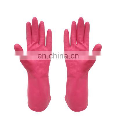 Household kitchen items cleaning gloves rubber house keeping Waterproof Long Sleeve Rubber Latex Gloves