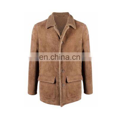 Wholesales Custom Logo Men's Jacket Fashion Xs-4xl Suede and Fleece Slim Jacket Men Jacket photo-2