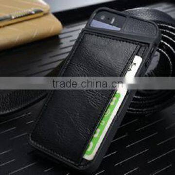 colorful for iPhone 5 leather case, for iphone 5 back case with card slots