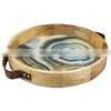 Fancy Wooden Tray With Leather Handles photo-5