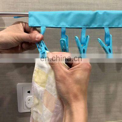 Retractable Clothesline With Clips, Adjustable Elastic Travel Camping Retractable Clothesline photo-4