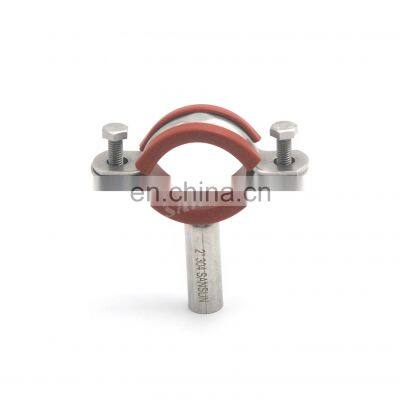 Stainless Steel Sanitary 6inch Pipe Holder Rubber Tube Pipe Hanger