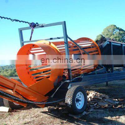 Rotary compost fertilizer bark trommel screener sieve supplier for sand screening