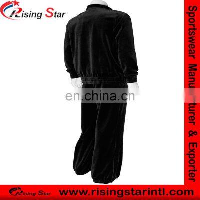 Custom Color Women Velvet Track Suit Girl Gym Fitness Tracksuit photo-4