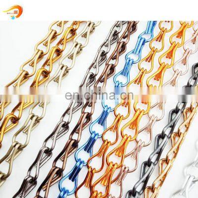 1.6mm double hook metal chain link fly wire screen mesh curtain