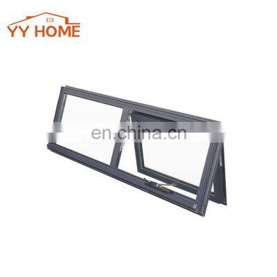 Aluminum Replacement Doors Double Glazed Aluminium Awning Window for Apartment Use