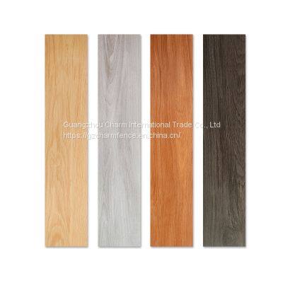 Simple retro anti-skid wood grain brick 200 × 1000 hotel bedroom imitation solid wood straight edge ceramic tile office tile