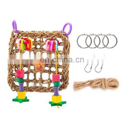 Branded Hanging Cage Chewing Animals Singing Wood Foraging Flying Birds Toy photo-4