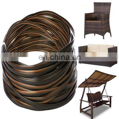 Hot Sale Skin Core Accessories Handmade Lounge Wicker pe Plastic Sheet Weaving Cane Webbing Roll Artificial Synthetic Rattan photo-3