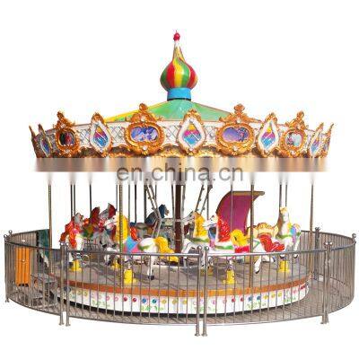 Attractive rides amusement park carousel