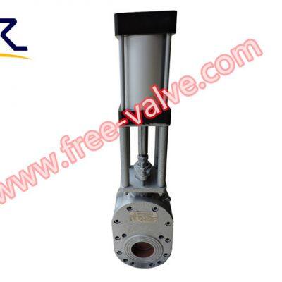 Пневматический двупластинчатый задвижной клапан с седлом из твердого карбида вольфрама FRZ644Y photo-2