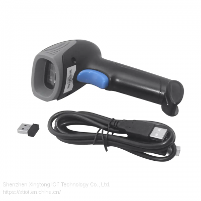 XT6400 2,4G Wireless Barcode Scanner 328 Feet Transmission Distance USB Cordless 2D photo-2