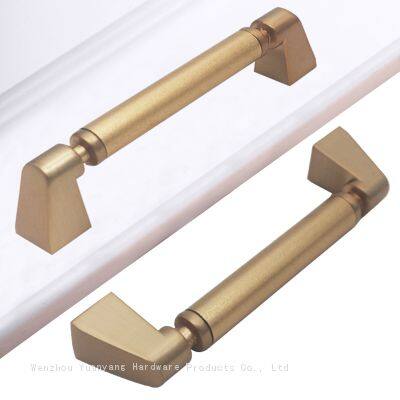 Nickel Plated Ripple Kitchen Handles Drawer Pulls T Bar Zinc Alloy Cabinet Hardware Handles photo-2