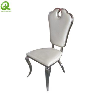 Luxury Modern Stainless Steel Hotel Event Dining Banquet Chair For Wedding