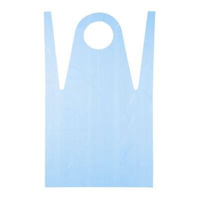 Factory Direct Disposable Waterproof Plastic Apron Clear Industrial LDPE Make Up Beauty Salon Apron For Adults Kitchen Cooking photo-2