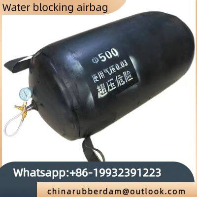 Rubber engineering pipeline sealing airbag High pressure pipeline water blocking airbag Closed water test Rubber airbag