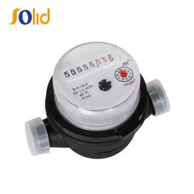 DN15 DN20 Domestic Plastic Single-Jet Dry Type Vane Wheel Water Meter