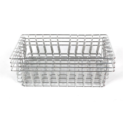 High Quality Wholesales Stainless Steel Woven Mesh Basket With Handle For Goods Storage