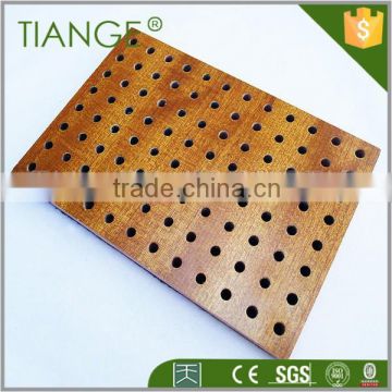 Soundproof wooden perforated wall panel