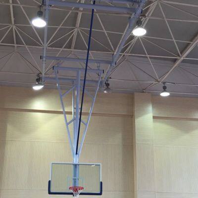 Ceiling Mount Suspended Basketball Hoop FIBA Approved Basketball Goal Hoop System