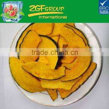 vacuum fried(VF) low temperature pumpkin chips healty snacks low fat