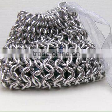 Stianless Steel Chainmail Sleeve Bag, Multifunction Chainmail Bag For Food ,Snack