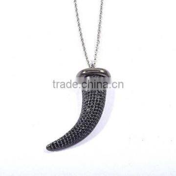 Guangzhou Wholesale Fashion Jewelry Stainless Steel Spike Pendant Trendy Necklace photo-4