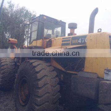 secondhand wheel loader Komat WA470/ original japanese loader in shanghai